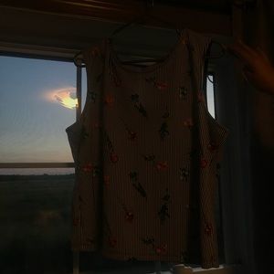 floral business tank top